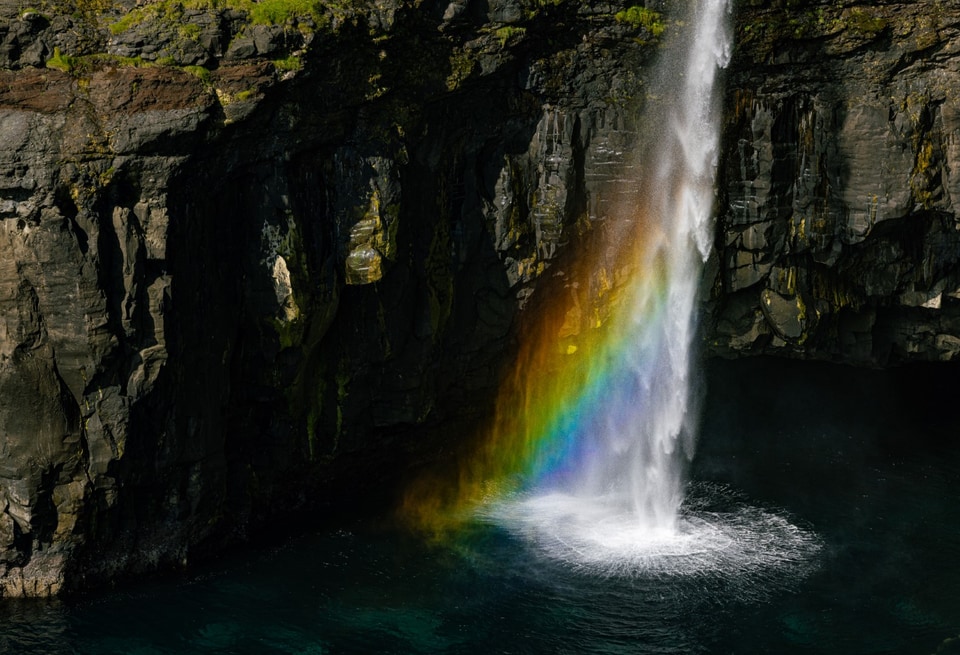 Faroe Islands photo: mullafossur falls large